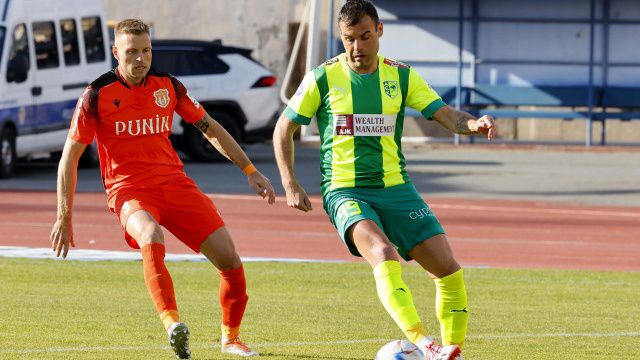 Nikolics Nemanja góllal debütált (Fotó: aek.com.cy)
