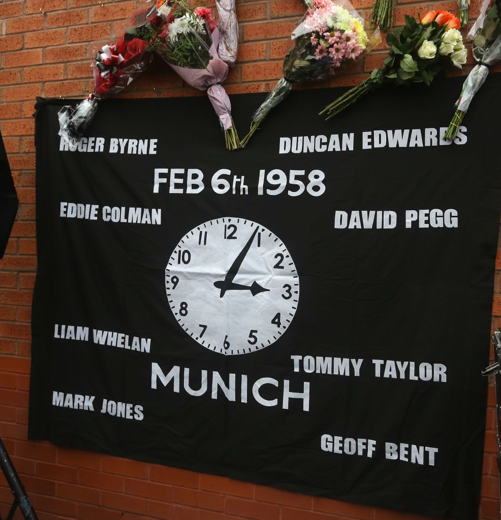 1958. február 6-án nyolc manchesteri futballista halt meg a München-Reim repülőtéren történt katasztrófában (Fotó: Getty Images)