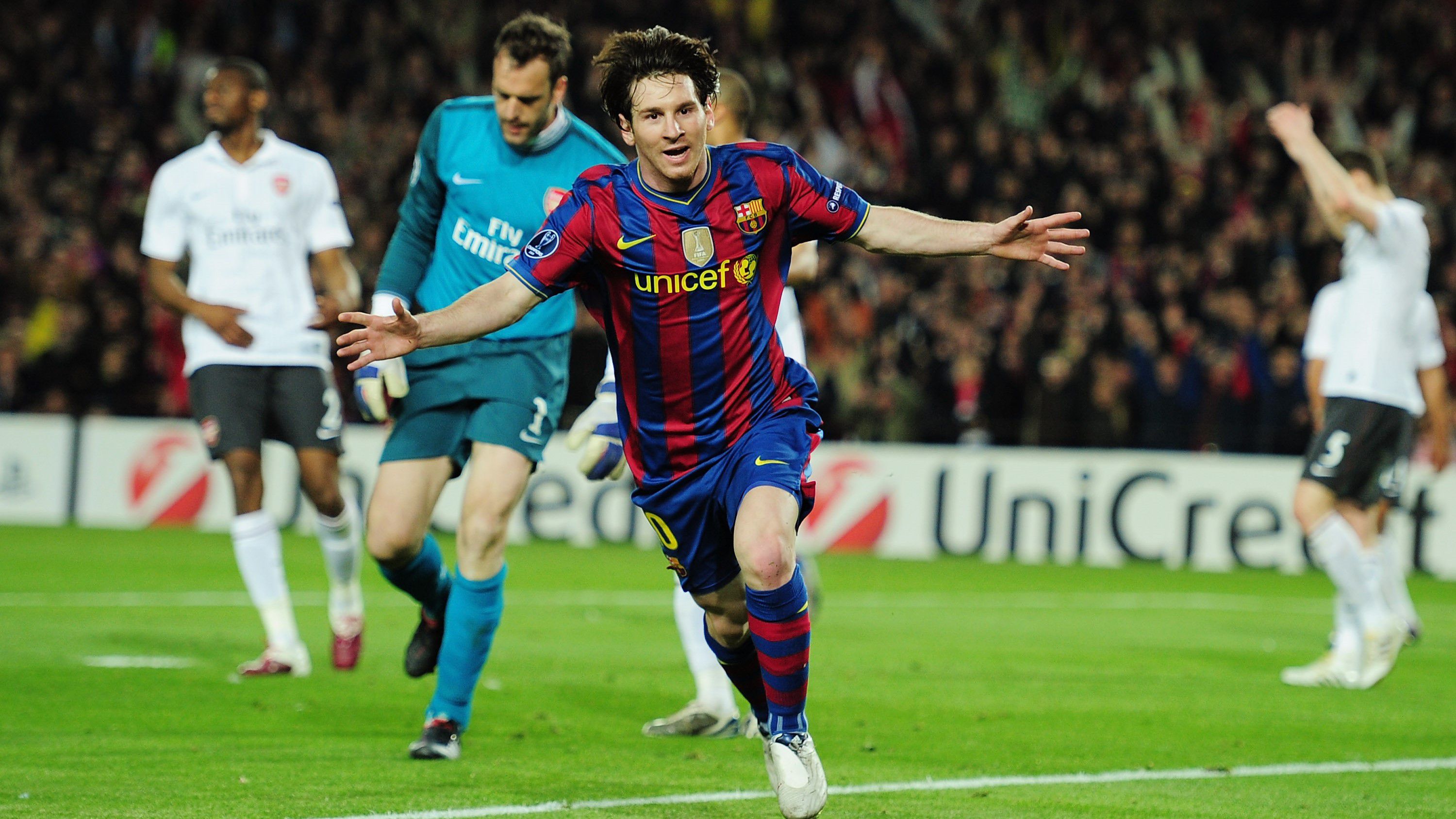 Lionel Messi élete egyik legemlékezetesebb meccsét játszotta 2010 áprilisában az Arsenal ellen