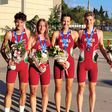 Ezüstérmes a magyar junior vegyes váltó a záró napon a Triatlon Eb-n