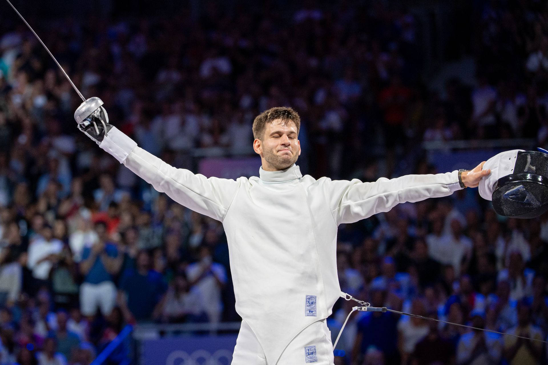 Győztes pózban... (Fotó: Getty Images)