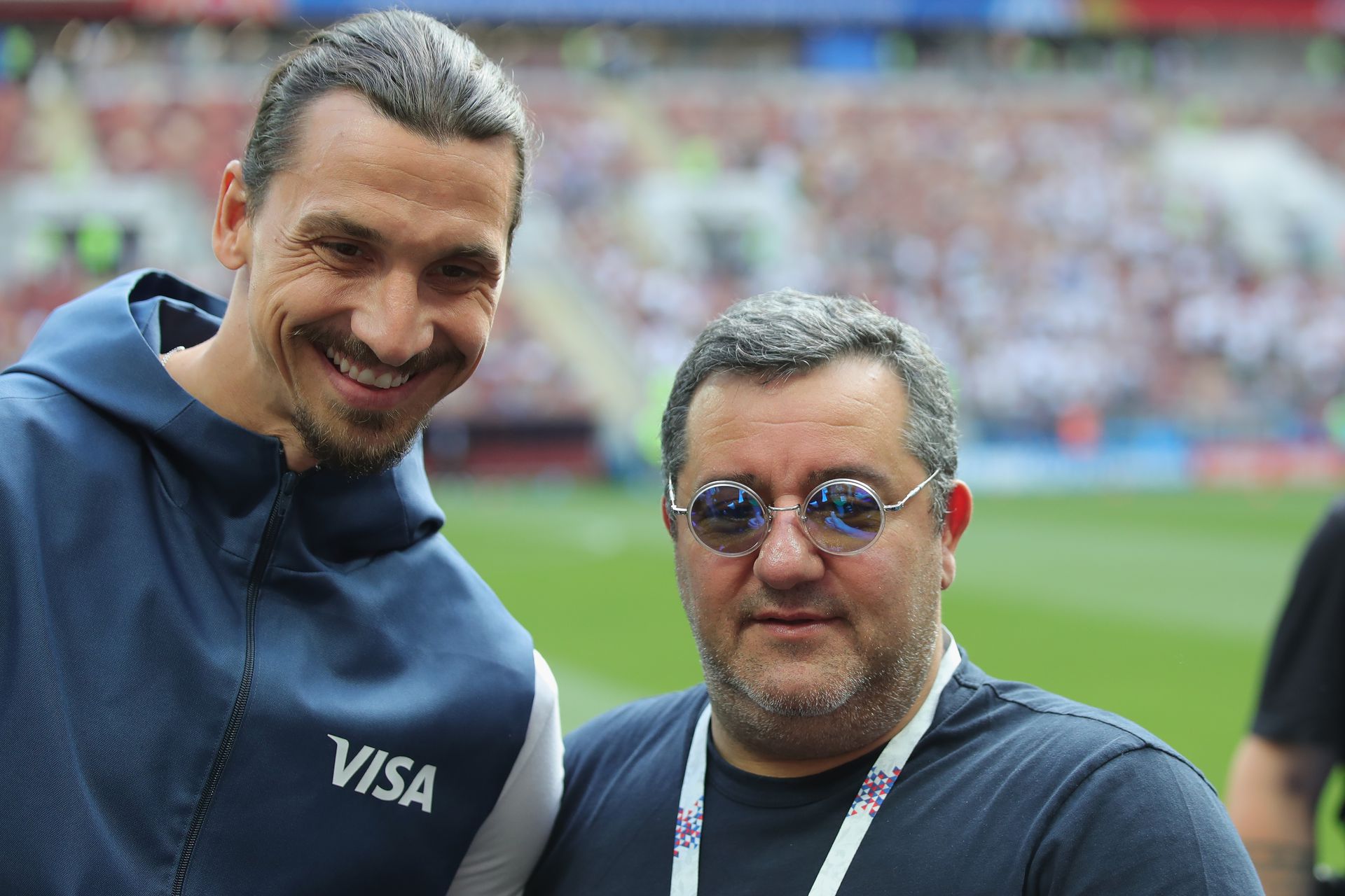 Zlatan Ibrahimovic, és néhai ügynöke, Mino Raiola Fotó: Getty Images