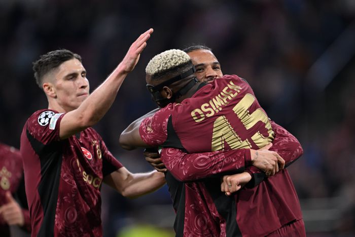 Victor Osimhen számára a mesterhármas sem volt elegendő ahhoz, hogy megszerezze a Hét Játékosa elismerést a Bajnokok Ligájában