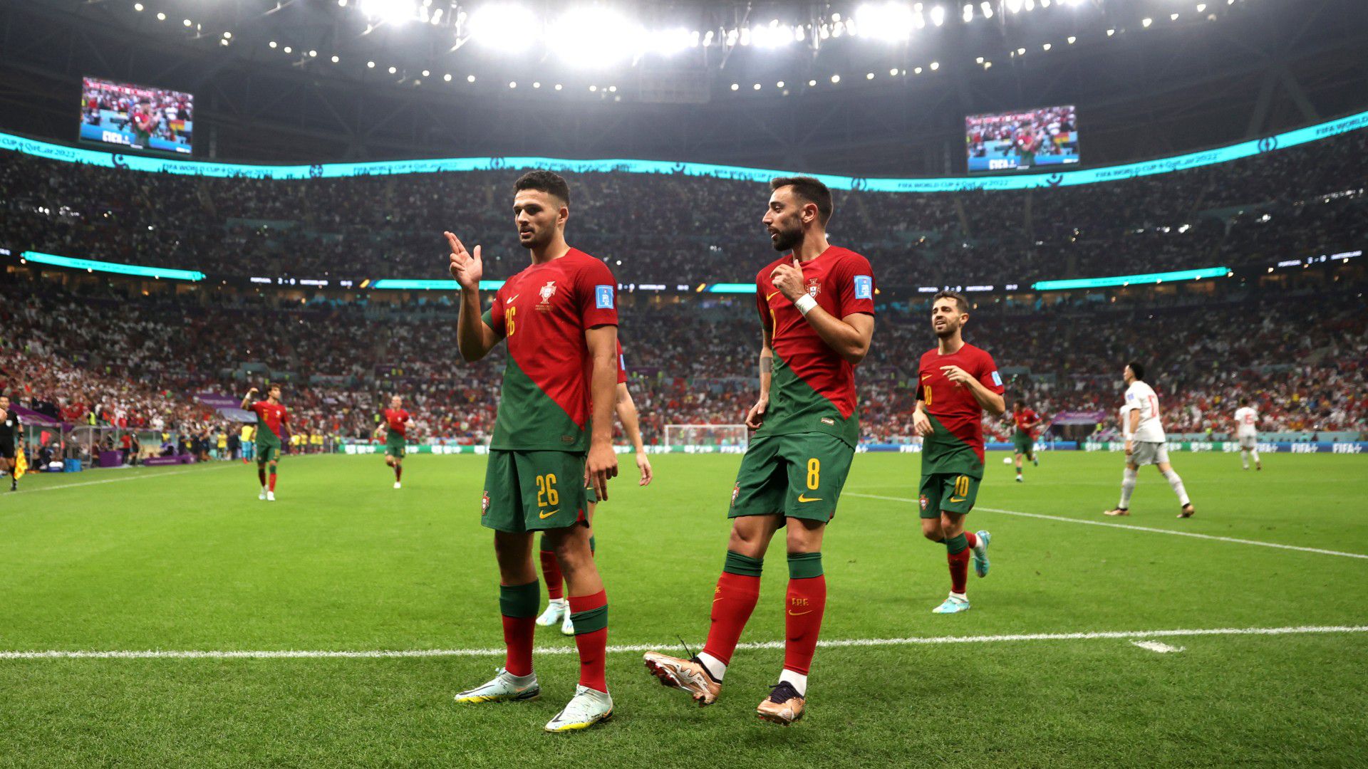 A kispadozó Ronaldo helyén játszó Goncalo Ramos mesterhármassal repítette a negyeddöntőbe Portugáliát Svájc ellen