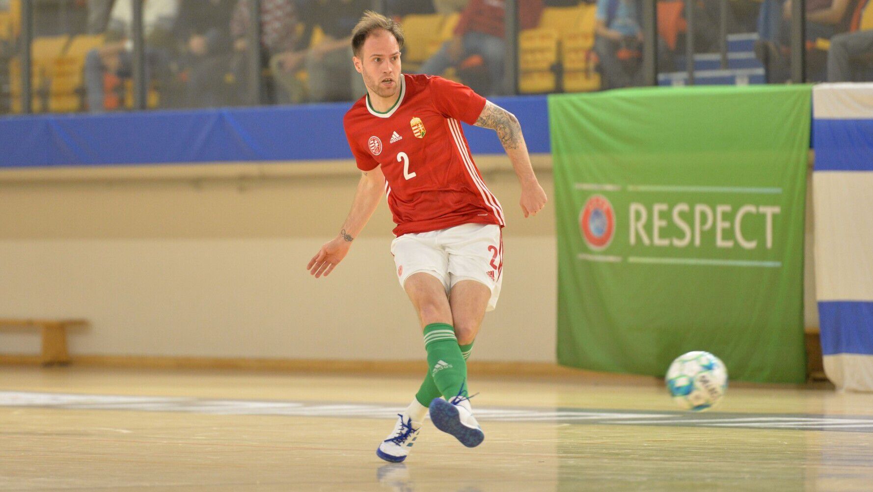 Dávid Richárd Izrael ellen két gólt szerzett, és Horvátország legyőzését sem tartja lehetetlennek. (Fotó: mlsz.hu)
