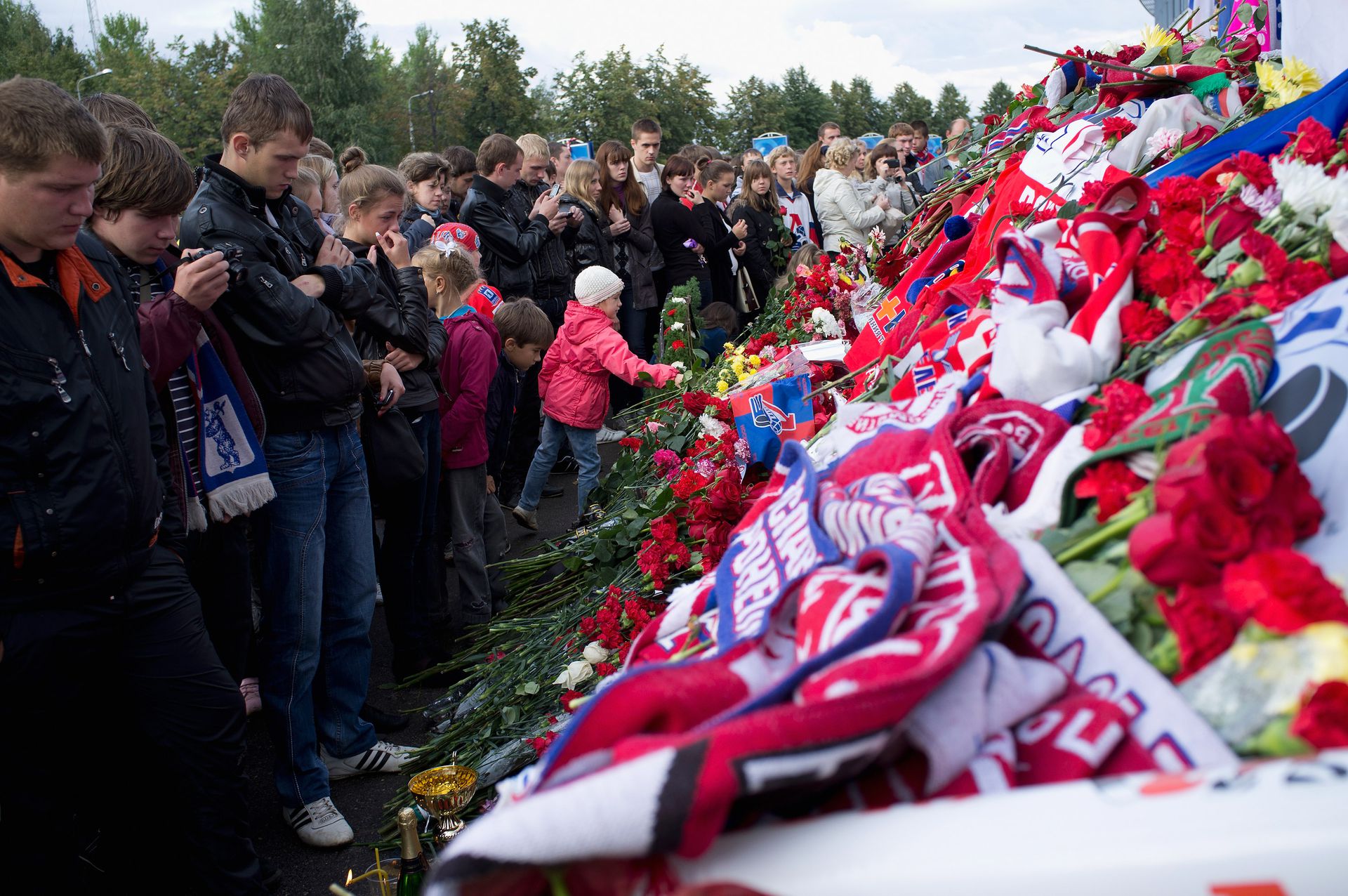 Gyászba borult ezen a szörnyű napon egész Jaroszlavl (Fotó: Getty Images)