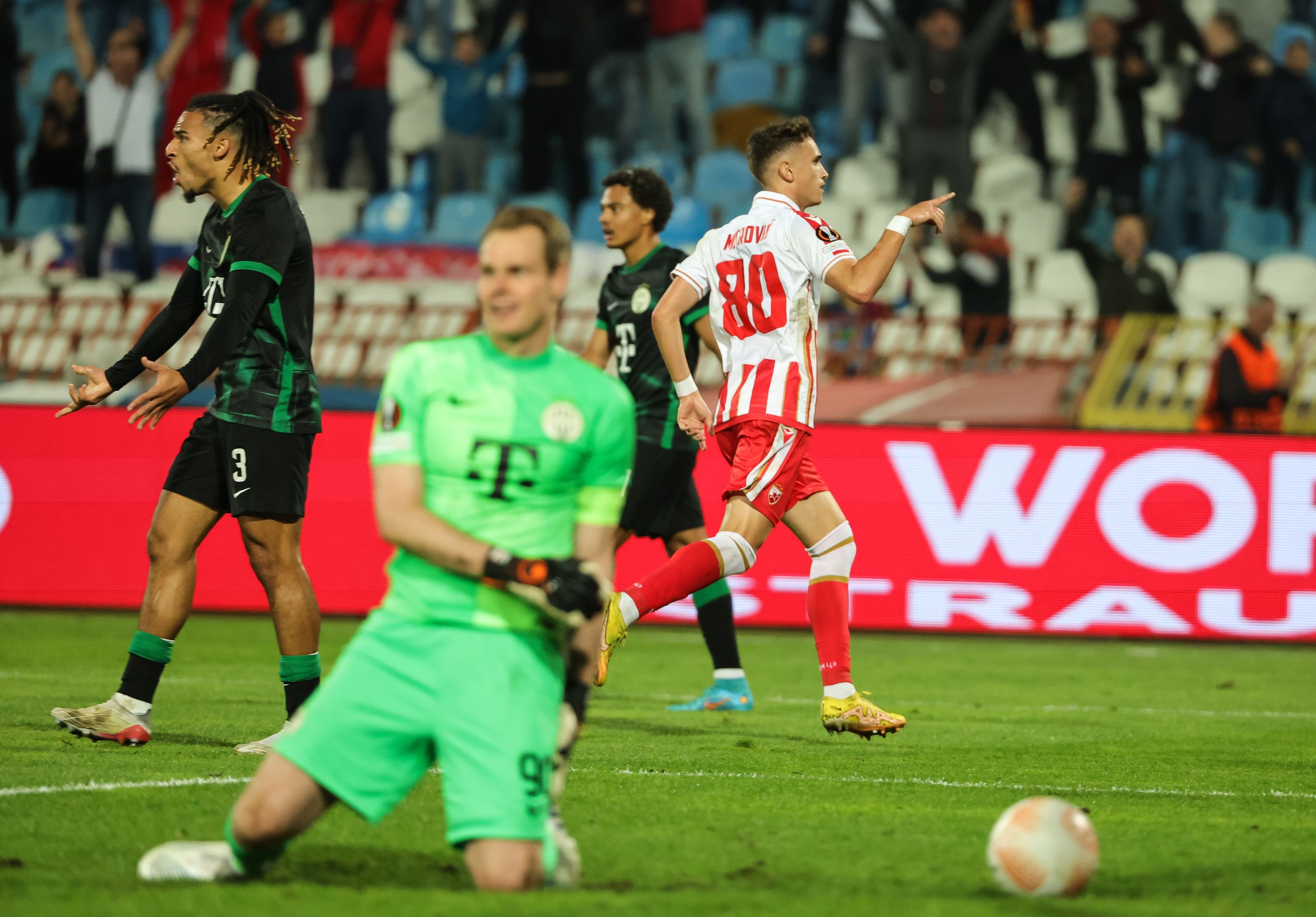 A Crvena zvezda simán nyert a Ferencváros ellen. (Kép: Getty Images)