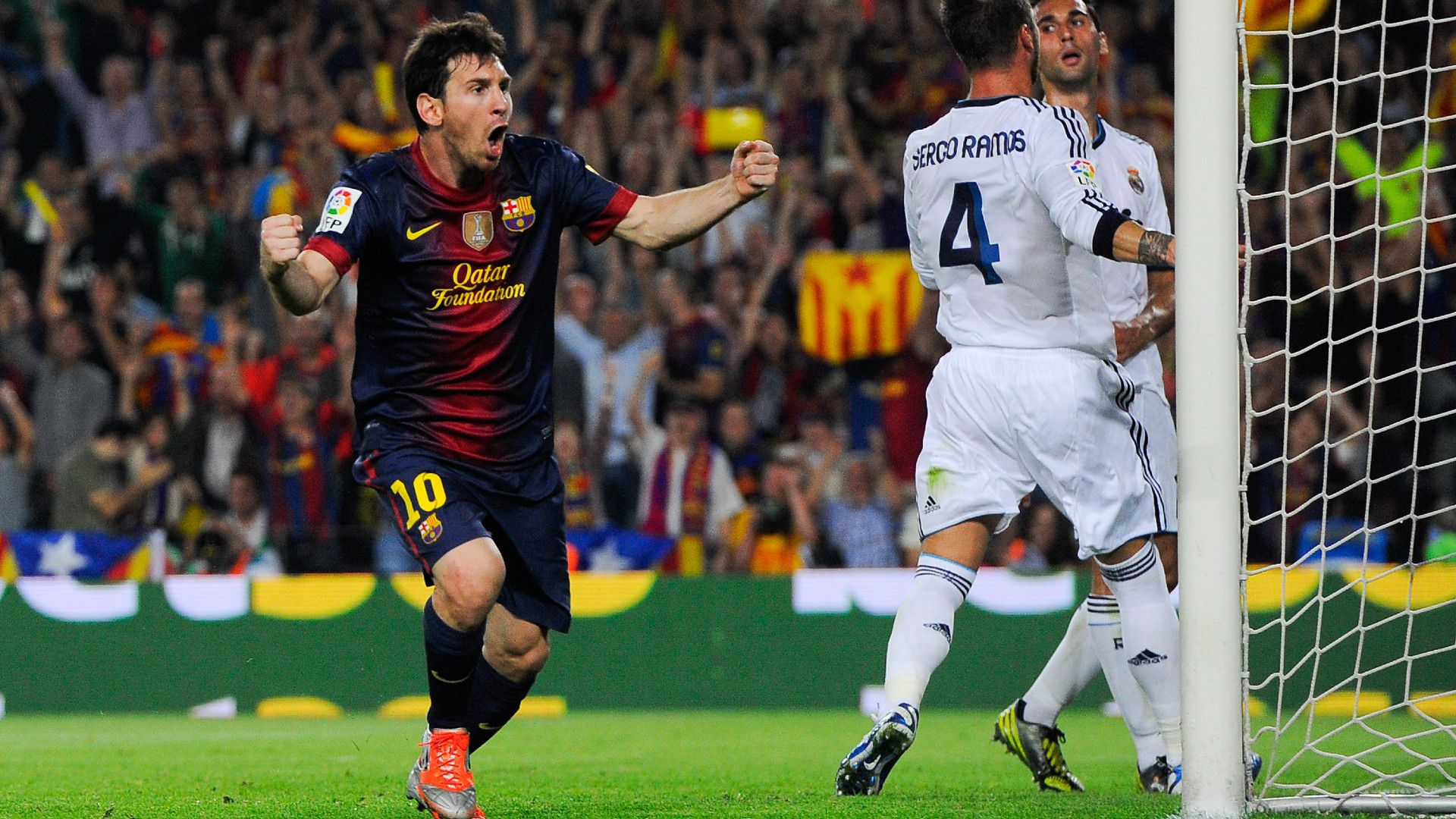Lionel Messi az első gólját akcióból lőtte a 2012 októberében rendezett el Clásicón (Fotó: Getty Images)