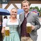 Harry Kane és felesége Katie a müncheni Oktoberfesten, tradicionális bajor viseletben