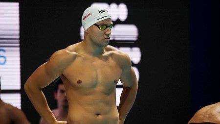 Szabó Szebasztián ezüstérmes a rövid pályás úszó Európa-bajnokságon (Fotó: MTI/Hegedüs Róbert)