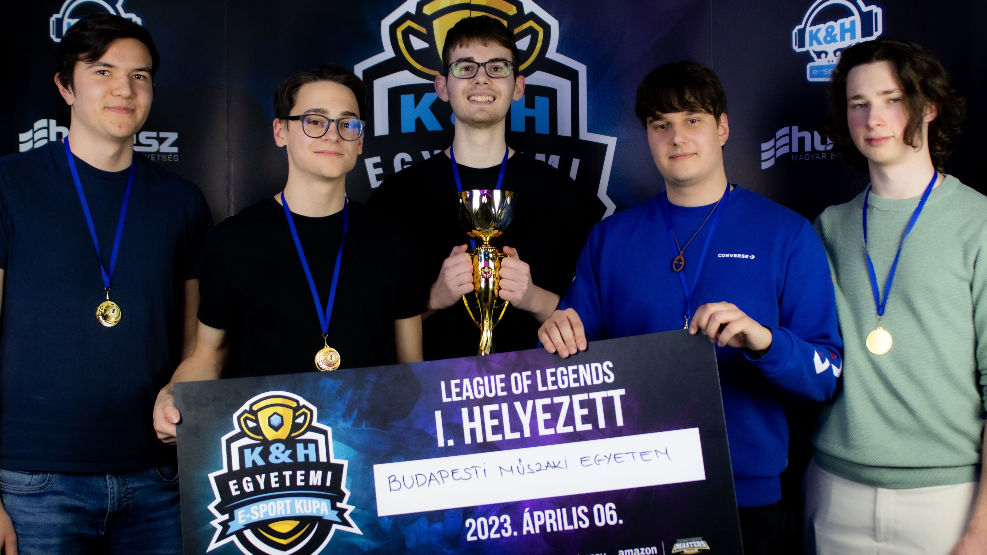A 2023-as K&H Egyetemi E-sport Kupán a BME nyerte a League of Legends versenyt (Fotó: HUNESZ)