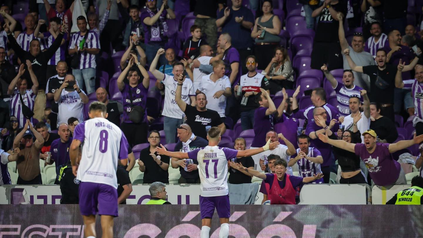 A lila-fehér fanok a jelek szerint nem mennek ki a derbire (Fotó: Újpest FC/Facebook)