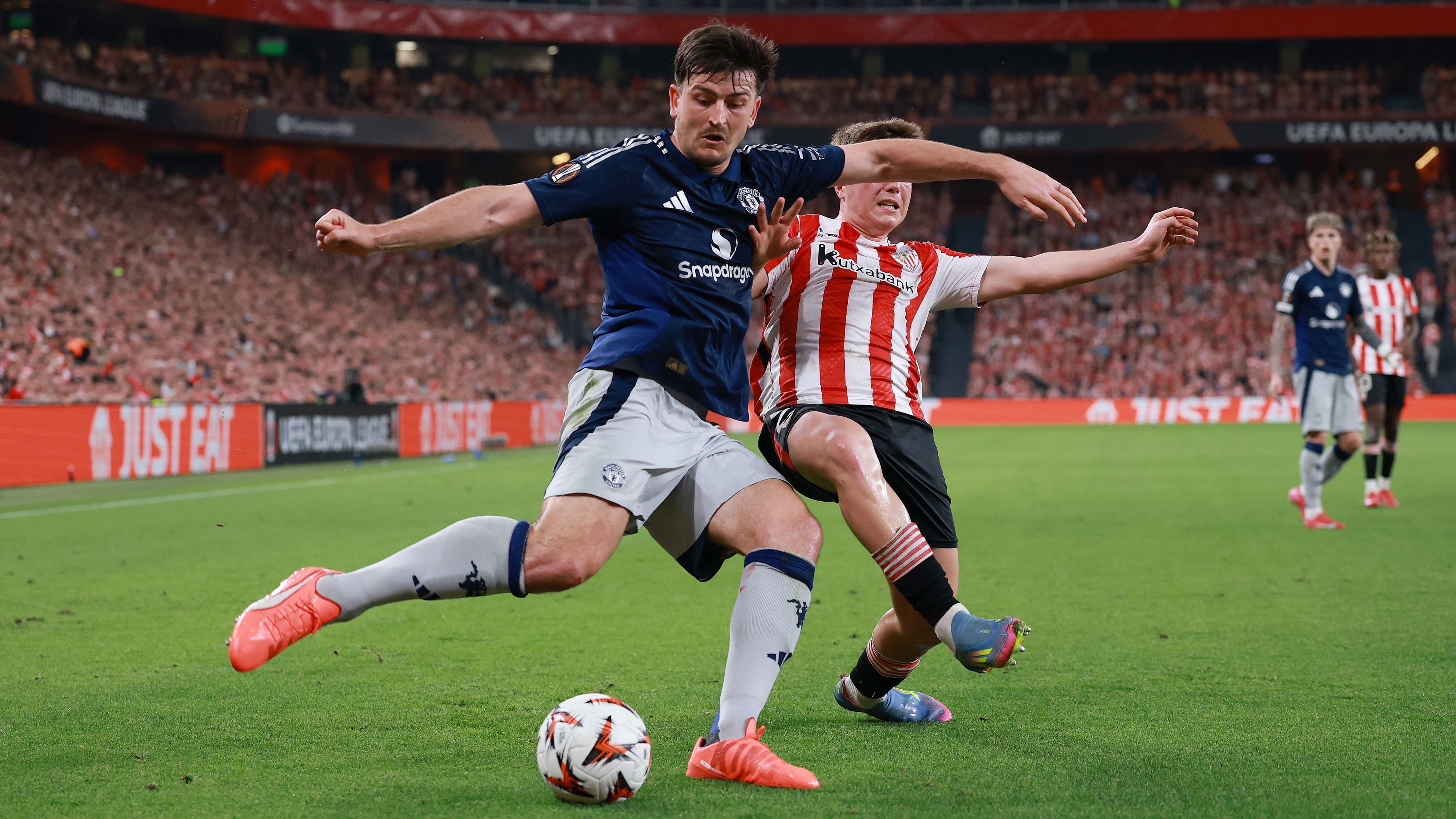 Egy hete a kék mezes Manchester United idegenben szerzett háromgólos előnyt az Athletic  Bilbao ellen. (Fotó: Getty Images)
