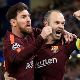 Lionel Messi a visszavonult Andrés Iniestának üzent