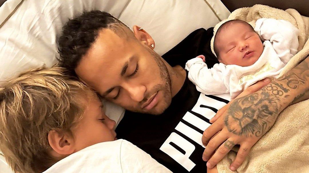 Neymar kisebbik gyermeke, az egy hónapos Mavie volt a fegyveres rablók célpontja (Fotó: Instagram/Neymar JR)