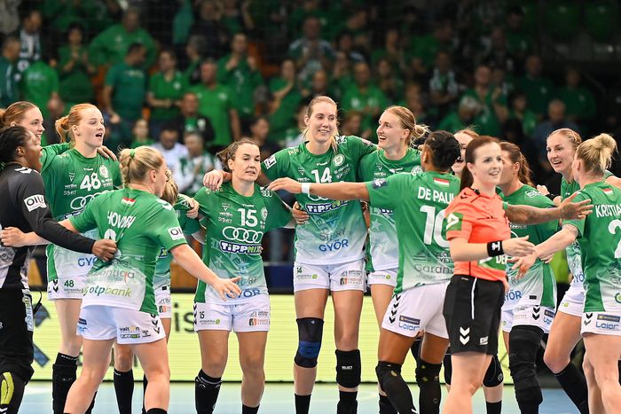 A Győr hét meccs után százszázalékos teljesítménnyel az A csoport élén áll. Fotó: MTI