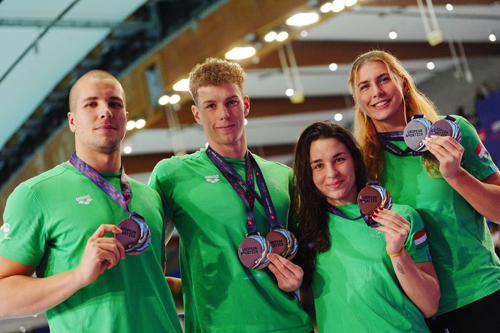 A pontversenyben csak az olaszok, a hollandok és a németek előzték meg a magyarokat (Fotó: Magyar Úszó Szövetség)