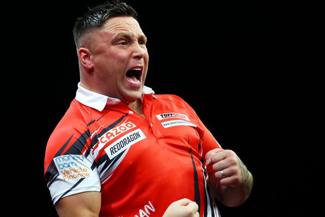 Gerwyn Price nyert Cardiffban (Fotó: Getty Images)