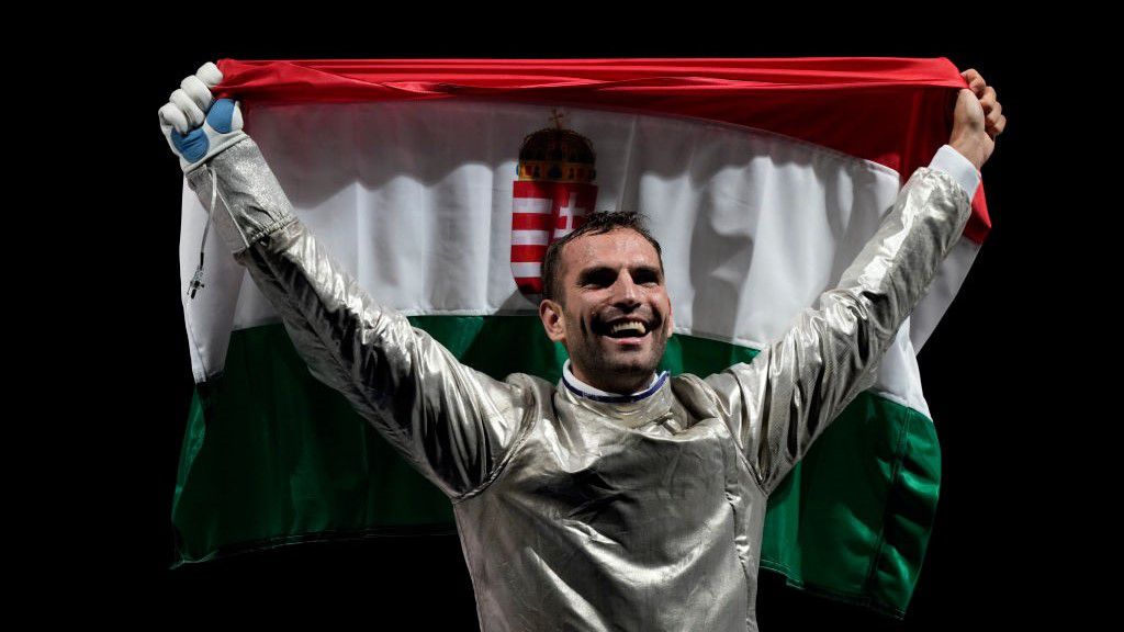 A háromszoros olimpiai bajnok Szilágyi Áron sarokproblémája kezelhető a válogatott vezetője szerint. (Fotó: Getty Images)