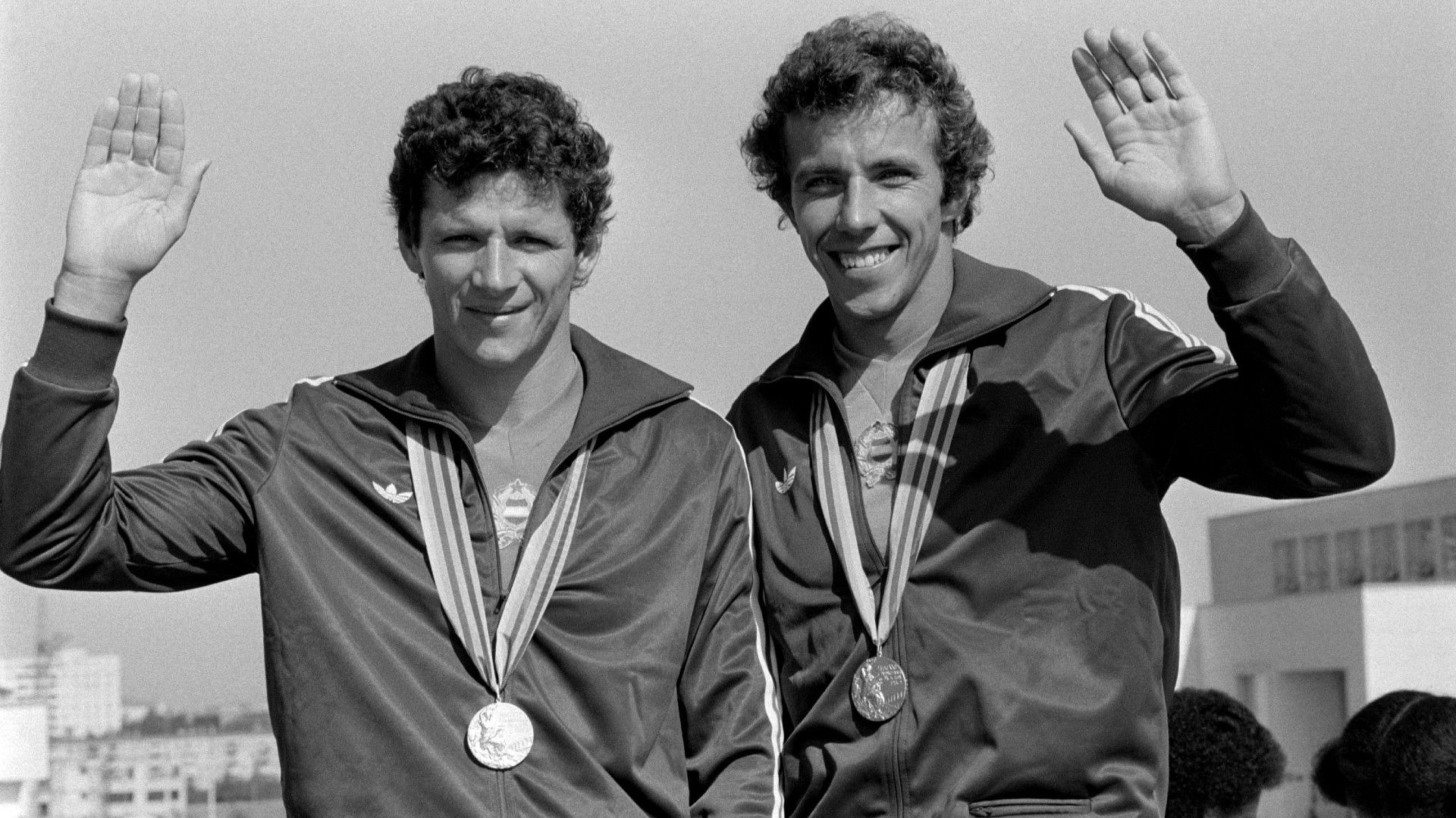 Vaskuti és Foltán olimpiai győzelmet ünnepeltek együtt 1980-ban, Moszkvában /Fotó: MTI/Petrovits László