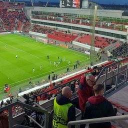 Így zengett a Fradi-induló a leverkuseni stadionban