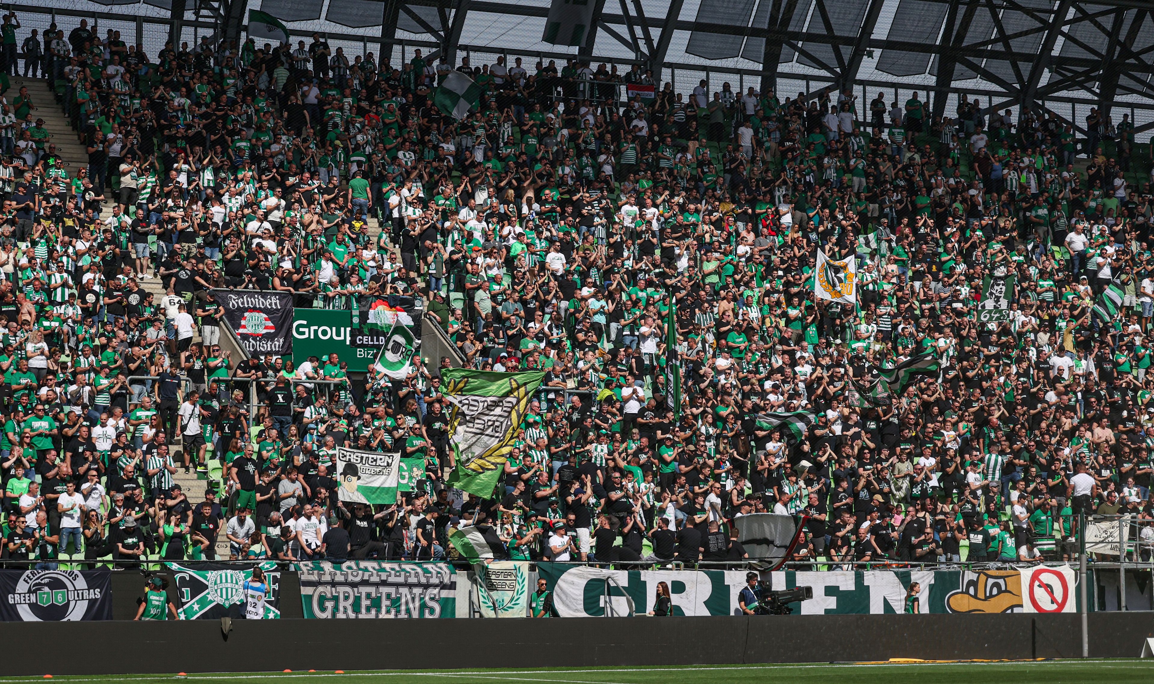 A Ferencváros első embere a zöld-fehér drukkereket méltatta Fotó: Pozsonyi Zita