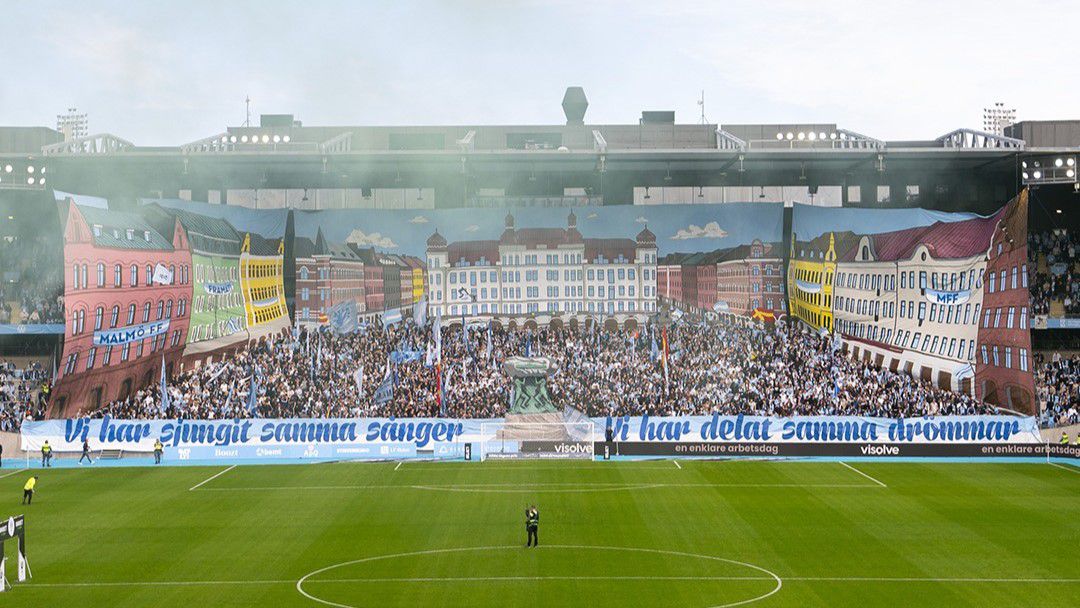 Behozták a várost a stadionba (Kép: Malmö FF, Facebook)