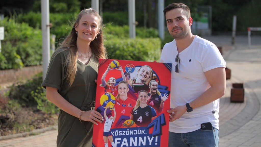 Fábián Fanny anyai örömök elé néz (Fotó: vasasvolleyball.hu)
