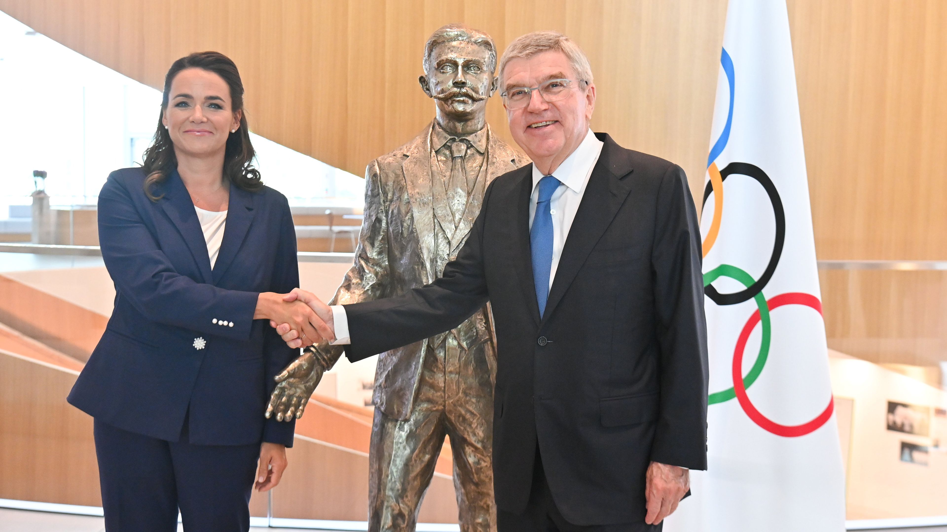 A magyar állam és a nemzetközi olimpiai bizottság feje Lausanne-ban találkozott egymással (Fotó: MTI/MTVA)
