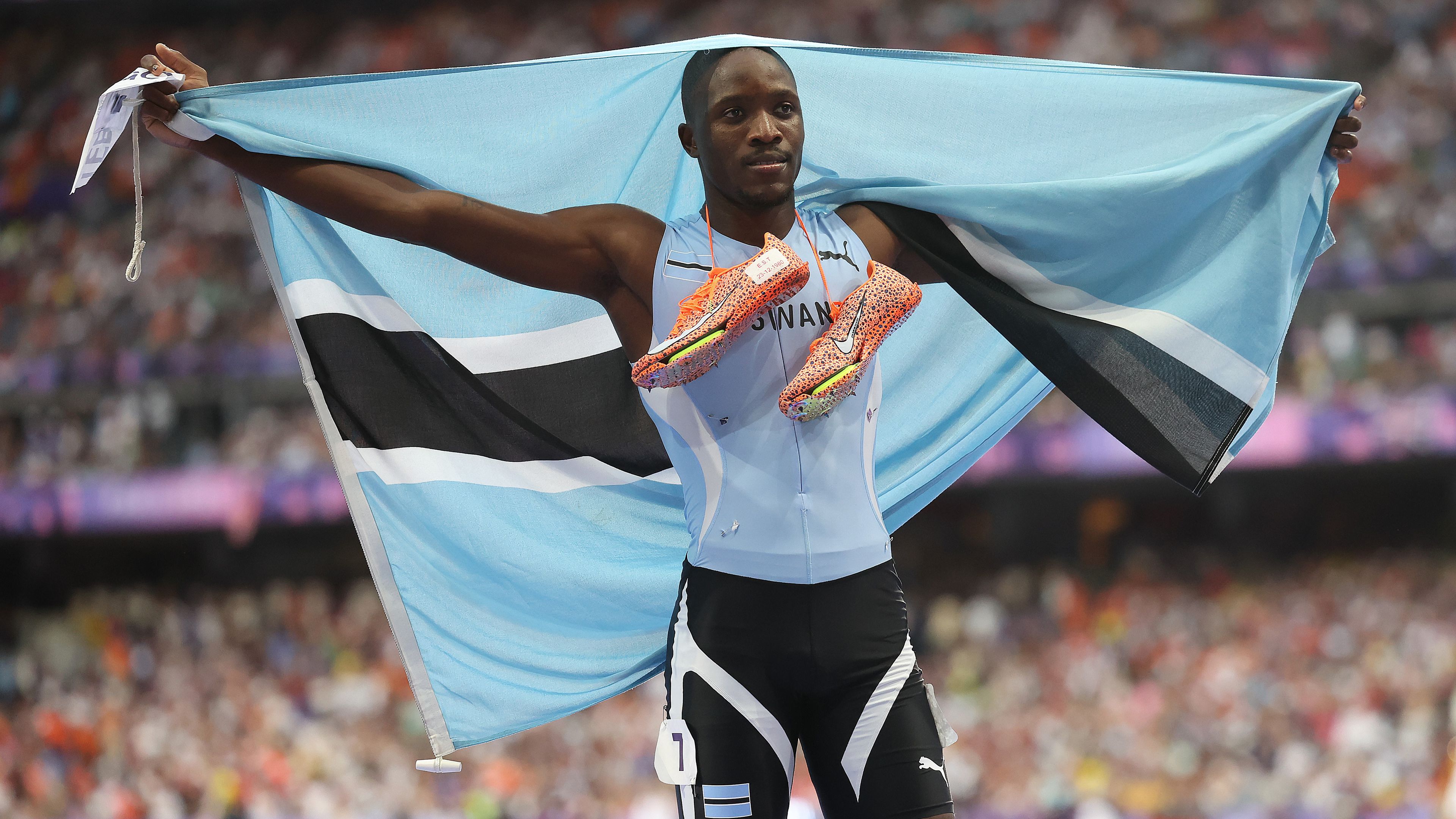 Letsile Tebogo a vártnál könnyebben és fölényesebben győzött (Fotó: Getty Images)