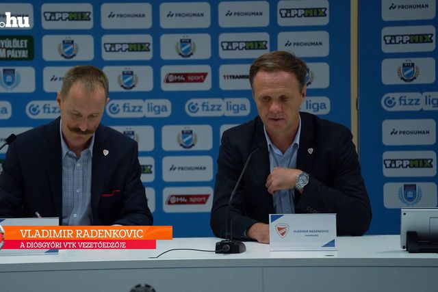 Vladimir Radenkovic értékelése az MTK–DVTK mérkőzés után