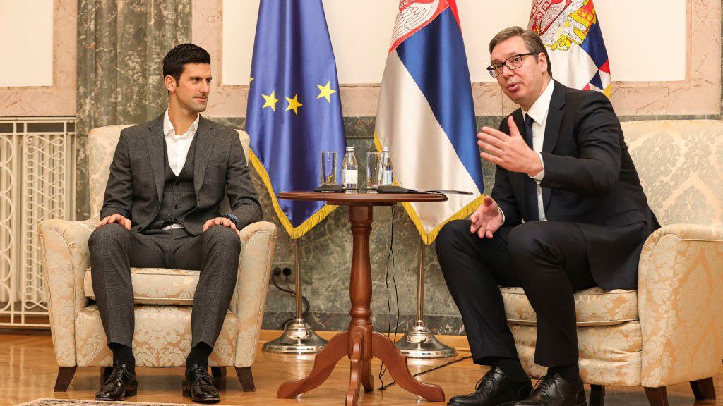 A nagyra nőtt szerb elnök Djokovicsot is fogadta már a hivatalában (Fotó: Getty Images)