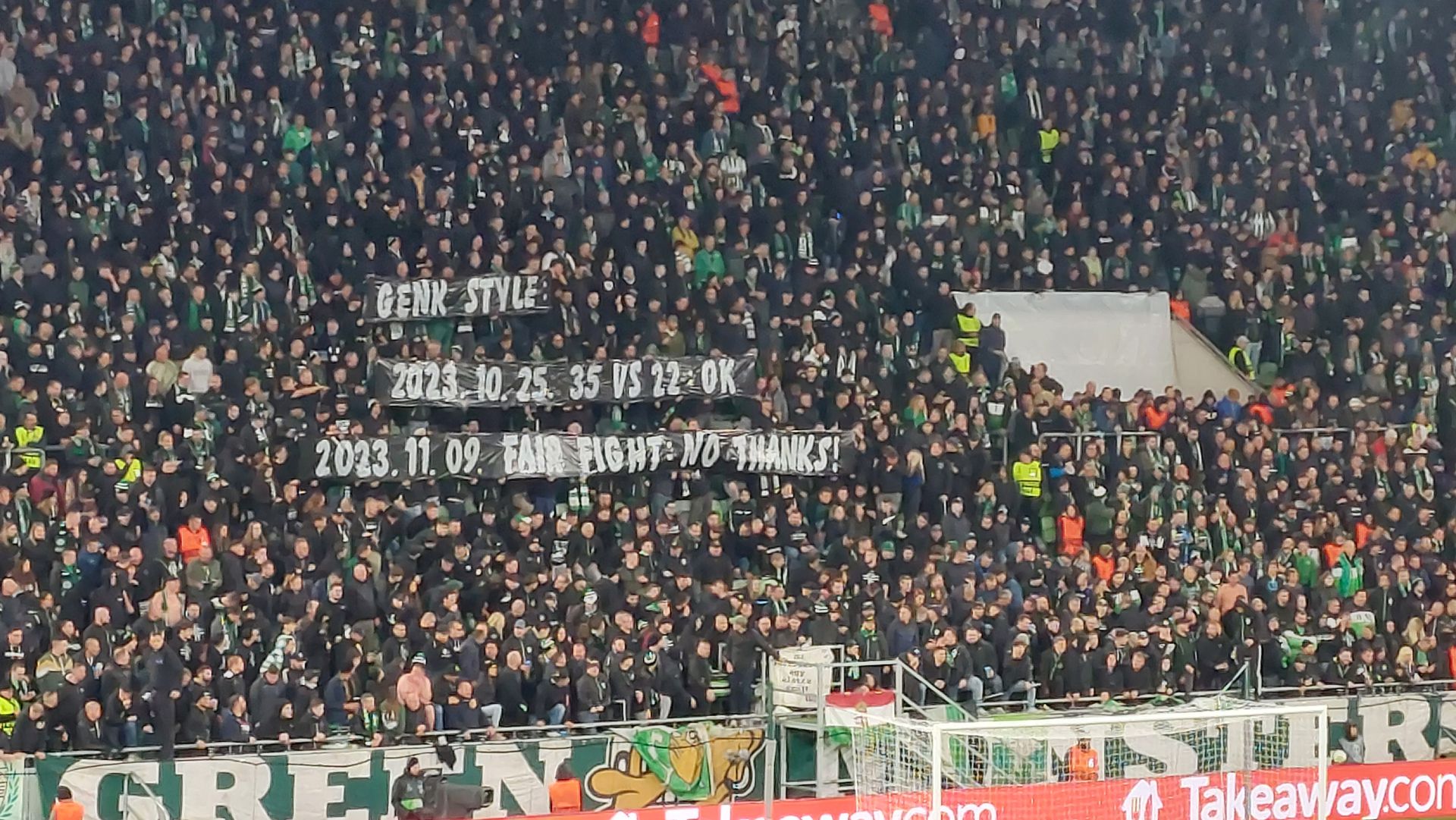 Ferencvárosi üzenet a genki szurkolóknak...