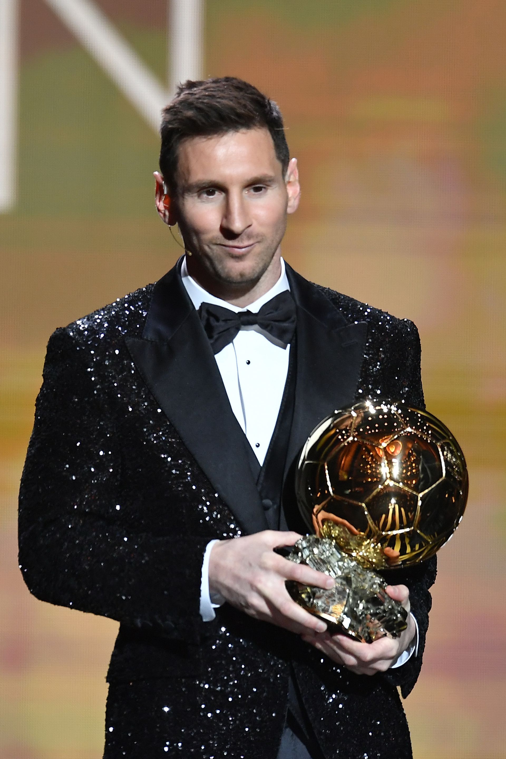 Lionel Messi a 2021-es Aranylabda-gálán /Fotó: Getty Images