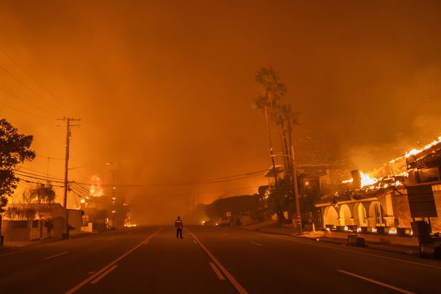 Ekkora tűzvész még sosem pusztított Los Angelesben (Fotó: Getty Images)