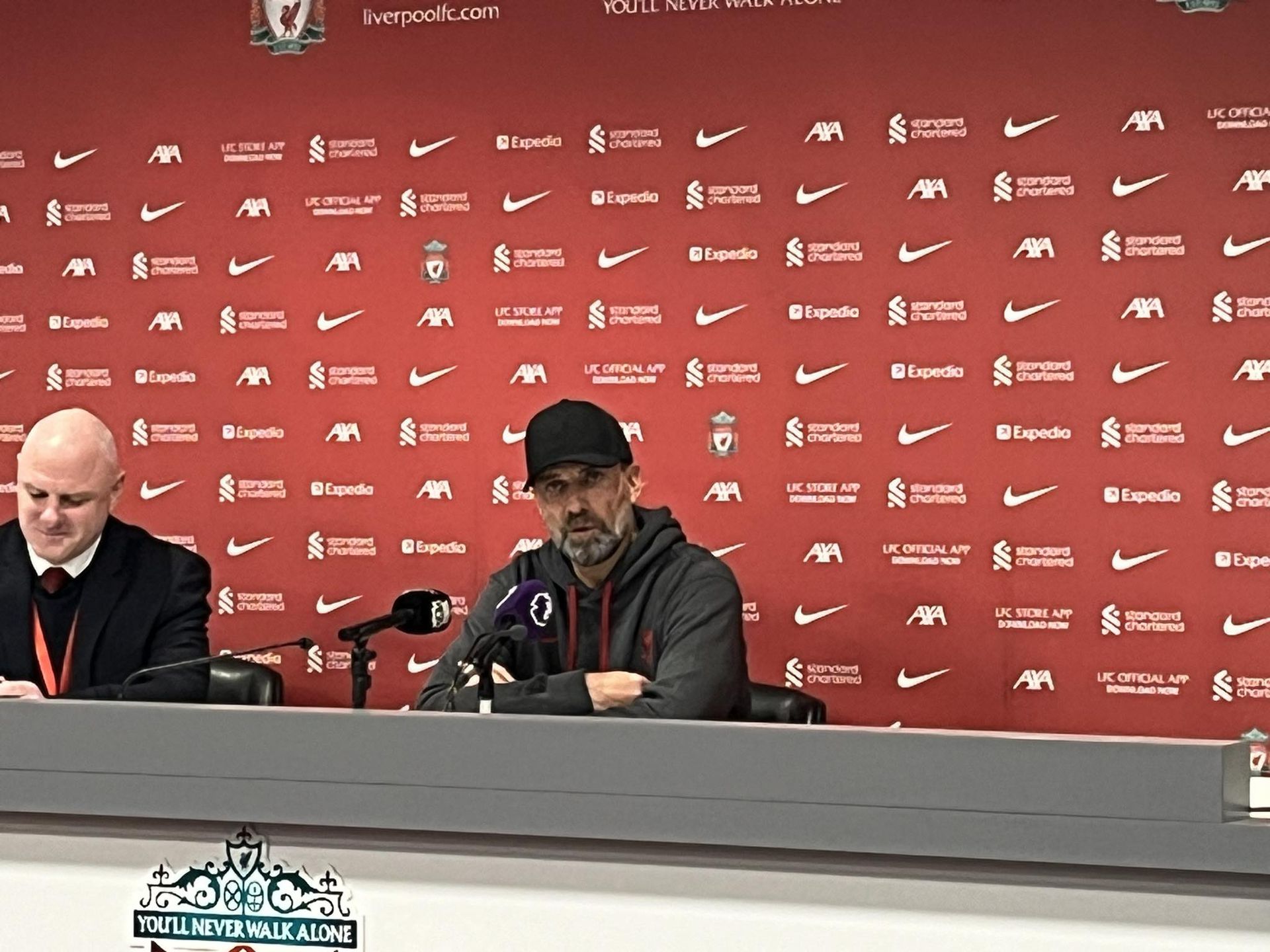 Jürgen Klopp szerint a második félidőben a lehető legjobb pillanatban szerzett vezetést a Liverpool Fotó: Kecskés István
