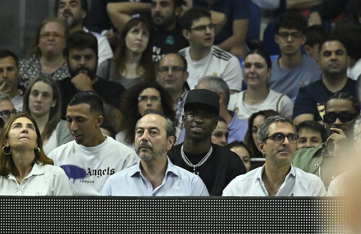 Vinícius Júnior (feketében) is kint volt Hangáék sorsdöntő meccsén a Partizan ellen (Fotó: Getty Images)