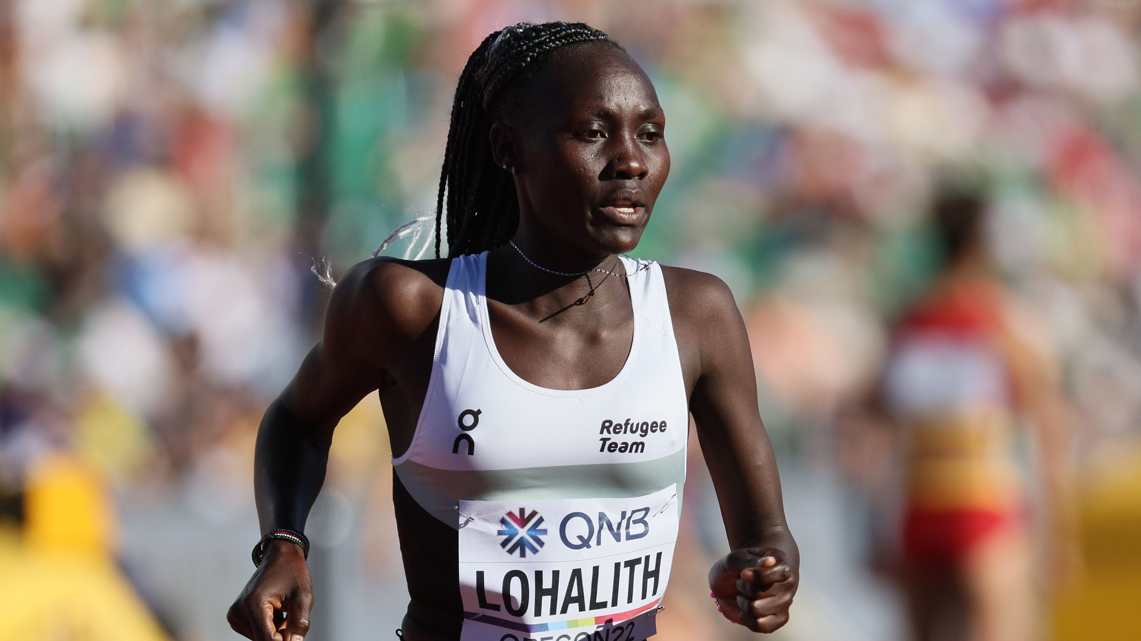A dél-szudáni származású Anjelina Nadai Lohalith a hatfős menekült csapat legnevesebb versenyzője