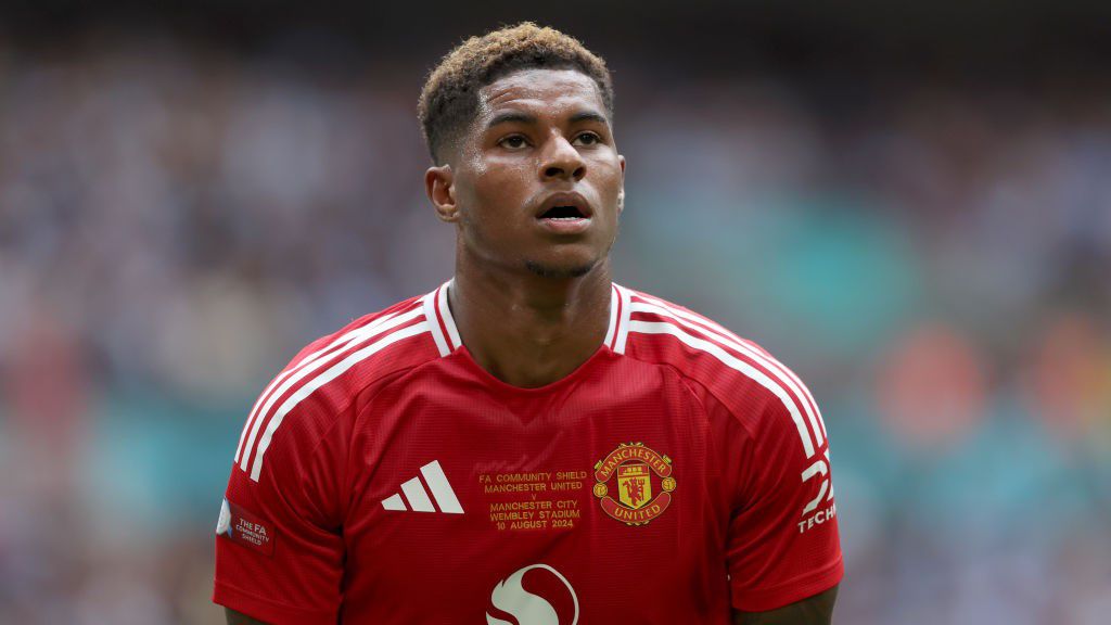 Marcus Rashfordnak nem úgy sikerült a Community Shield-mérkőzés mint ahogy szerette volna (Fotó: Getty Images)