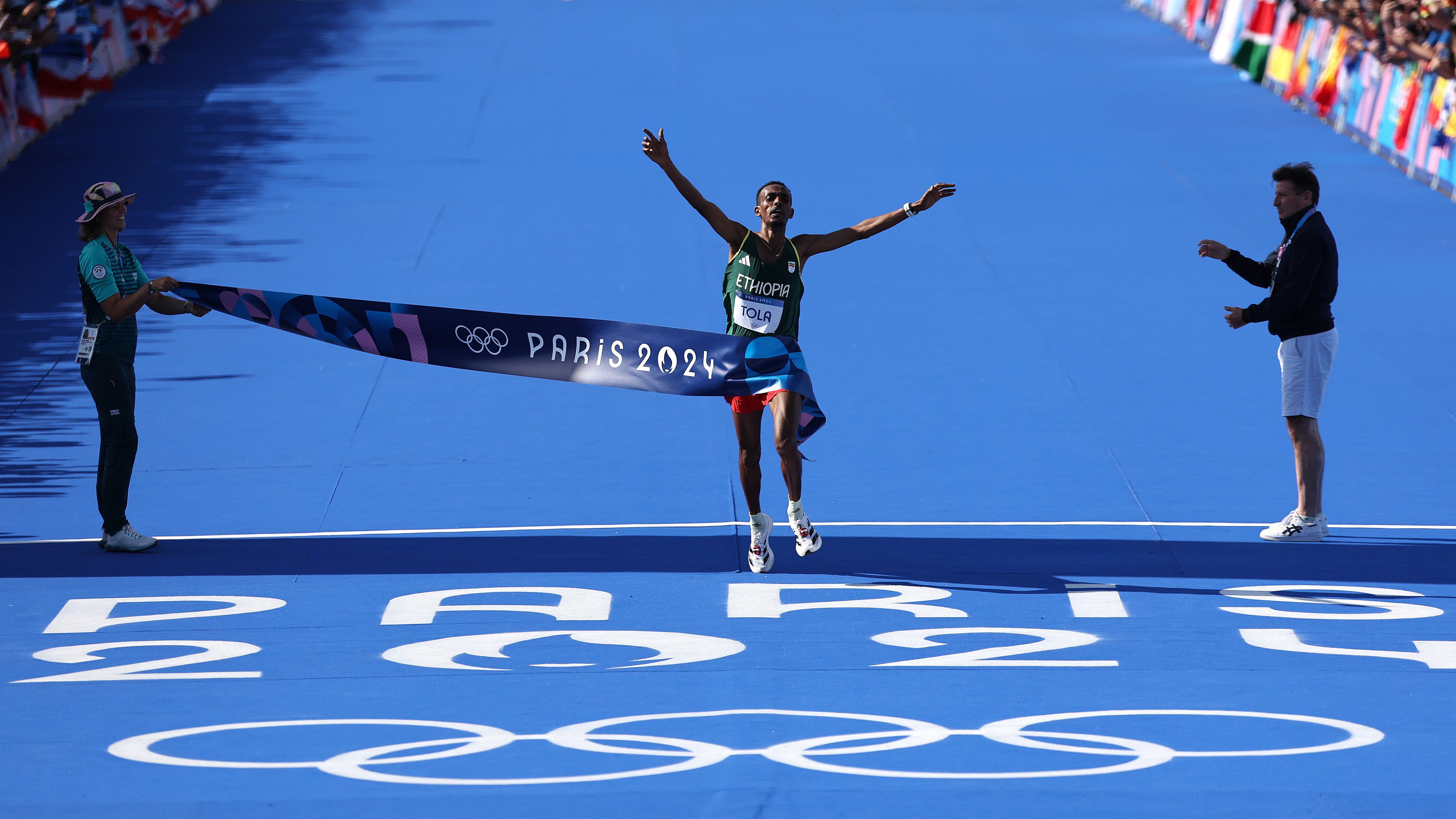 Megvan! Bő két órát kellett érte kínlódni, de megérte: Tola olimpiai csúccsal győzött (Fotó: Getty Images)