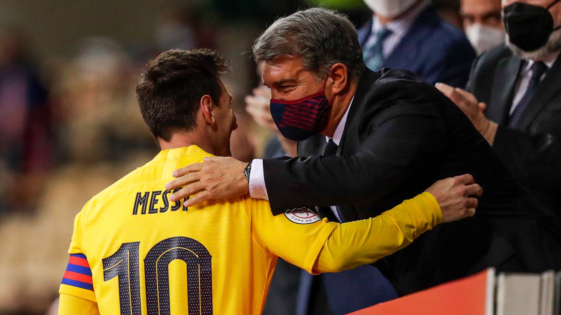 Laporta szoborral csábítaná vissza a Barcához Messit? (Fotó: Getty Images)