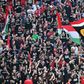 A magyar szurkolók menete 16 óra 45 perckor kezdődik