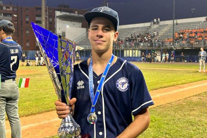 Morua Márkó véleménye szerint az ütőjátékával hívta fel magára leginkább a figyelmet (Fotó: obudabaseball.hu)