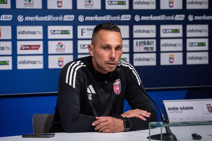 Boér Gábor a BVSC elleni meccs után értékelt utoljára a Fehérvár edzőjeként (Fotó: vidi.hu)