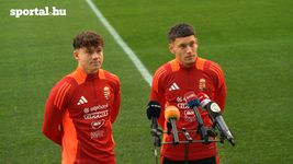 A magyar válogatott doorstep sajtótájékoztatója