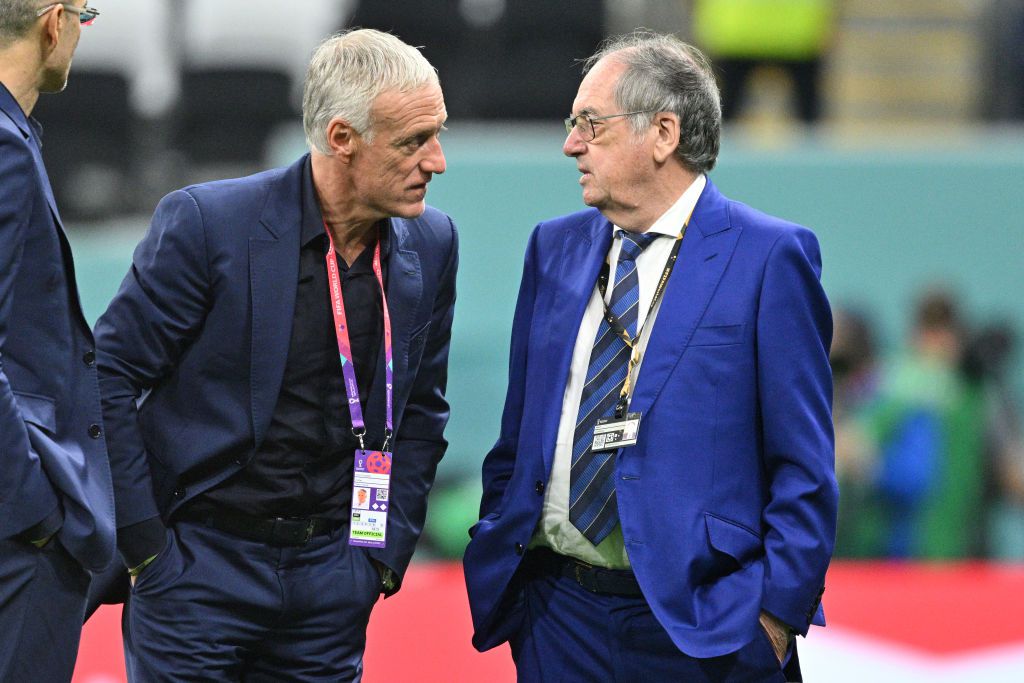 Didier Deschamps és Noël Le Graët a világbajnoki döntő után (Fotó: Getty Images)