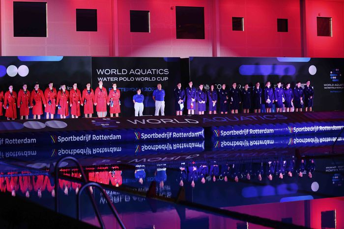 Keszthelyi vezérletével győzelemmel rajtoltak női pólósaink (Fotó: waterpolo.hu)