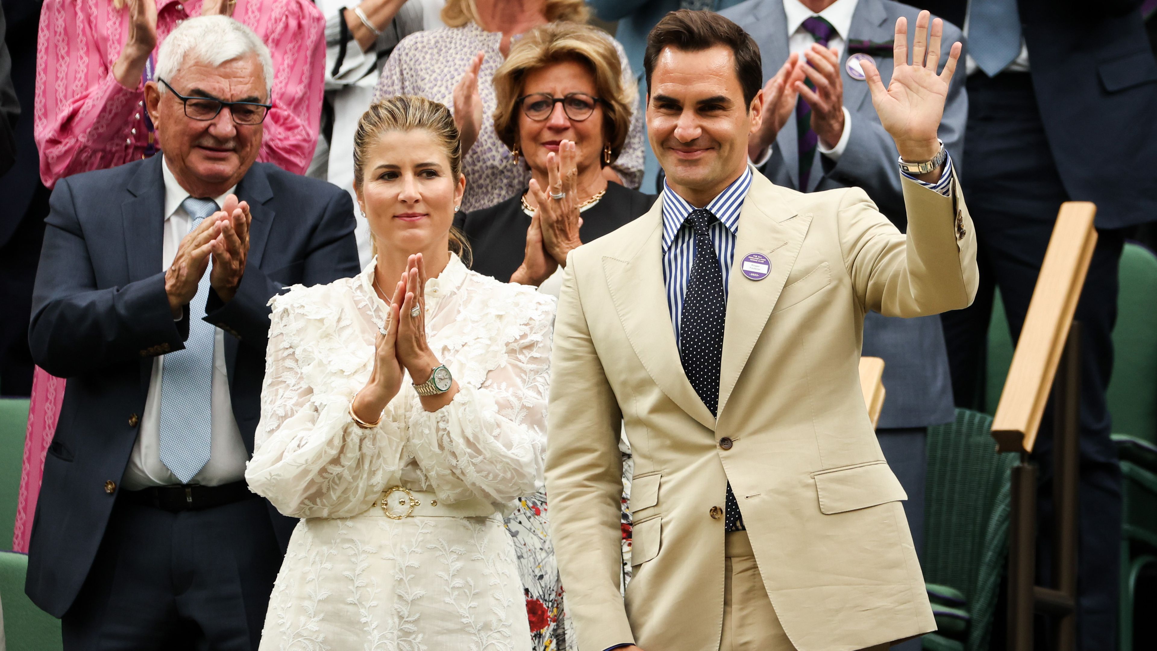 Tavaly Wimbledonba is elkísérte imádott felesége Federert (Fotó: Getty Images)