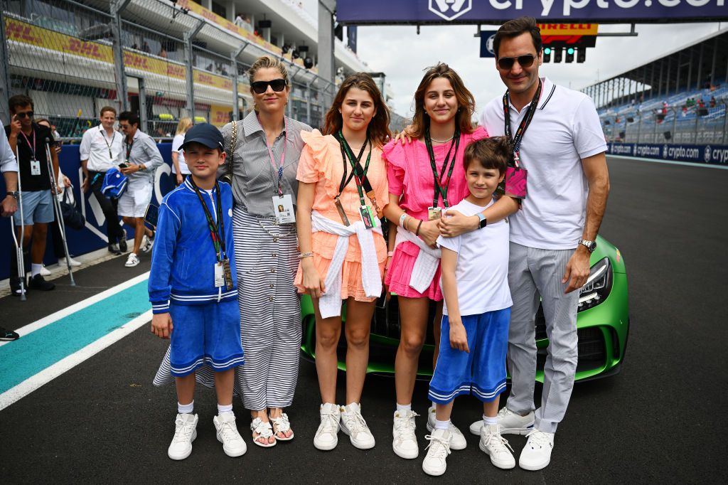 2023, Miami, F1-es futam. Együtt a hat Federer  (Fotó: Getty Images)