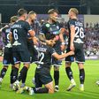 Horváth Krisztofer (középen, szemben) idénybeli tizenegyedik gólját szerezte a bajnokságban – az Újpest bánt